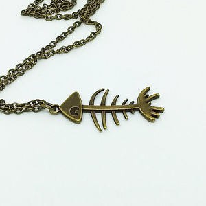 Jewelry - FISH BONE NECKLACE - Cool Fashion Jewelry Pendant Jewelry - FISH BONE NECKLACE - Cool Fashion Jewelry Pendant